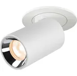 BIG WHITE (SLV) NUMINOS PROJECTOR X stropní zápustné svítidlo, 2700 K, 40d, válcové, bílé/chrom 1006881