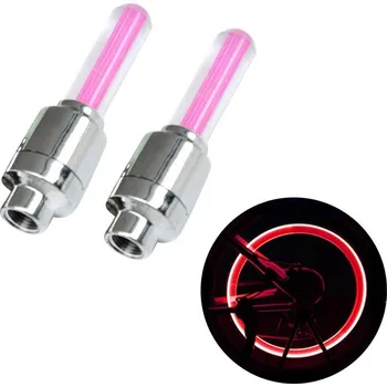 Cyklosvítilna Led osvetlenie na bicykle-Ružová