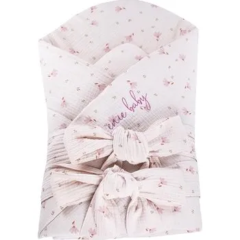 Zavinovačka ENIE BABY mušelínová zavinovačka 80x80cm Cute Pink