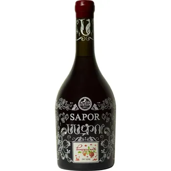 Víno Suché červené granatove víno Sapor 750ml (Pomegranate dry)