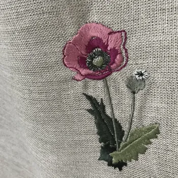 prostírání LNĚNÉ. Tkané a šité v Jeseníkách. lněné prostírání Vyšívané kvítí Výšivka: varianta 2