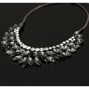 Souprava šperků B-TOP Dámský luxusní náhrdelník BLACK DIAMOND