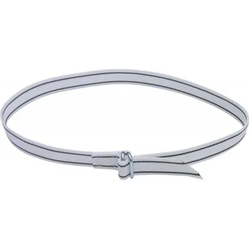 Řemen krční pro značení skotu, bílý s pruhy, 130 cm