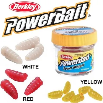 Umělá nástraha Berkley POWERBAIT MICRO POWER MAGGOTS YELLOW-žlutá