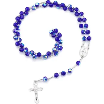 Růženec Růženec s modrými krystaly