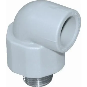 Vodovodní potrubí Koleno PPR 90° s kovovým vnějším závitem d 20 x 3/4"