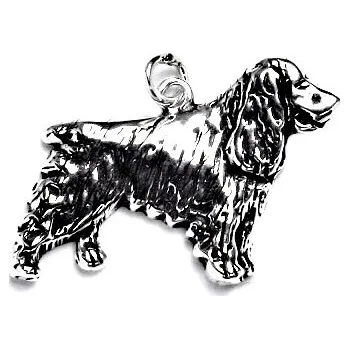 Přívěsek Stříbrný přívěsek pes kokršpaněl - P147 (Stříbrný přívěsek kokršpaněla)