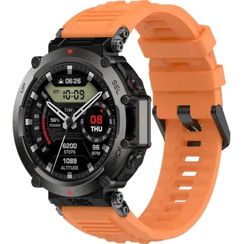 Příslušenství k chytrým hodinkám eses Silikonový řemínek pro Xiaomi Amazfit T-Rex Ultra - Oranžový