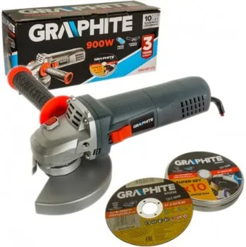 úhlová bruska Úhlová bruska 900w 125mm + 10 kotoučů Graphite Graphite 73212