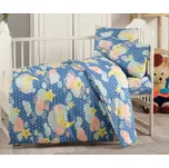 Brotex Bavlněné dětské povlečení do malé postýlky 90x135, 45x60 cm obloha modrá Zapínání: zipový uzávěr