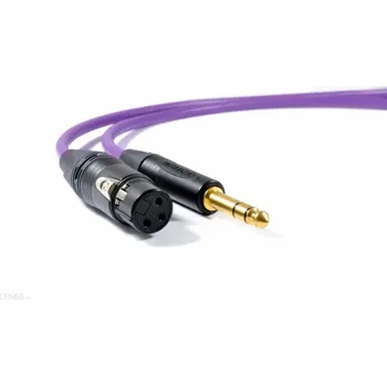 Melodika Jack 6,3 mm - xlr 1m fialová