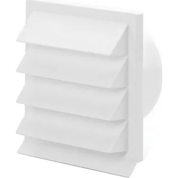 Větrací mřížka Airforce K-Jal 150 WH - venkovní mřížka bílá se zpětnou klapkou