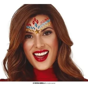 Nalepovací kamínky na obličej - Superhrdinka