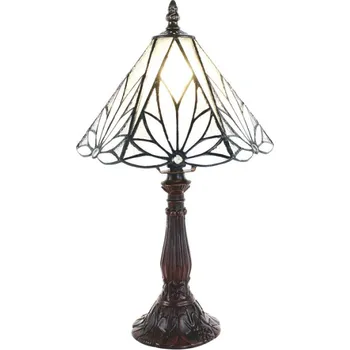 Dekorativní svítidlo Nástěnná lampa Tiffany White, Brown 20*34 cm E14/max 1*25W – 20x34 cm + doprava zdarma