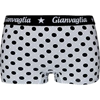 Kalhotky Gianvaglia Dámské boxerky s puntíky Barva/Velikost: bílá / L/XL