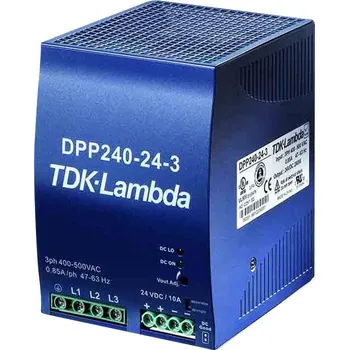 spínaný zdroj TDK-Lambda DPP240-24-3 síťový zdroj na DIN lištu 24 V/DC 10 A 240 W Počet výstupů:1 x Obsah 1 ks