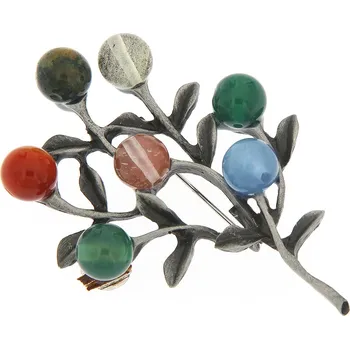 Brož Brož - větvička s barevnými korálky 9001688-3