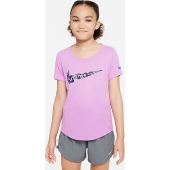 Dívčí tričko Dětské tričko Dri-Fit Jr DZ3583-532 - Nike S (128-137 cm)