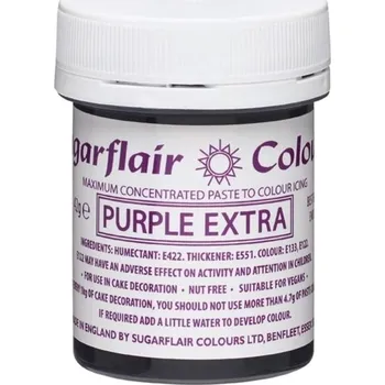 Přisada na vaření a pečení Fialová extra barva Sugarflair - Sugarflair Colours, Anglie
