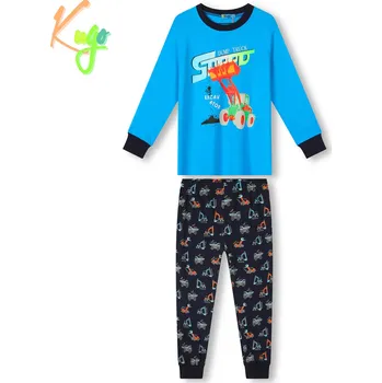 Chlapecké pyžamo Chlapecké pyžamo - KUGO MP3778, tyrkysová / tmavě modrá Barva: Tyrkysová, Velikost: 98