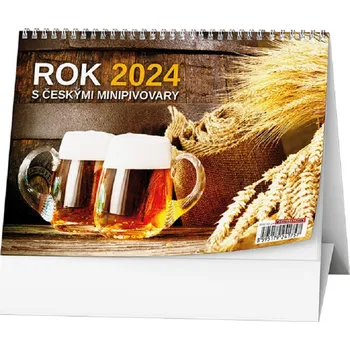 Kalendář Baloušek Tisk Stolní kalendář s českými minipivovary 2024