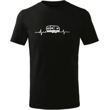 trend-design.cz Dětské tričko EKG Karavan Barva textilu: Černá, Dětská velikost: 110 cm/4 roky