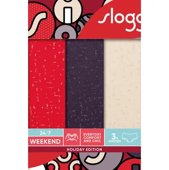 Dámská móda SLOGGI 24/7 WEEKEND HOLIDAY HIPSTER C3P směs barev 44