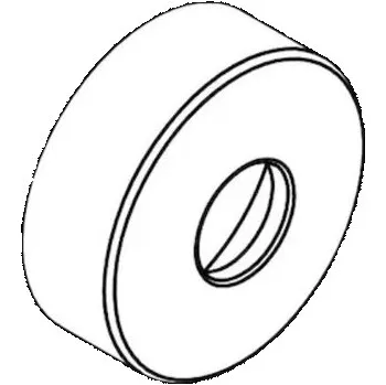 Hansgrohe Rozeta 6,8 cm, černá mat 96467670