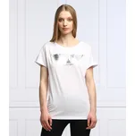 Dámské triko s krátkým rukávem - 164340 2R255 000110 - bílá - Emporio Armani L bílá-potisk