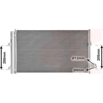 Výparník klimatizace Kondenzátor, klimatizace VAN WEZEL 06015708