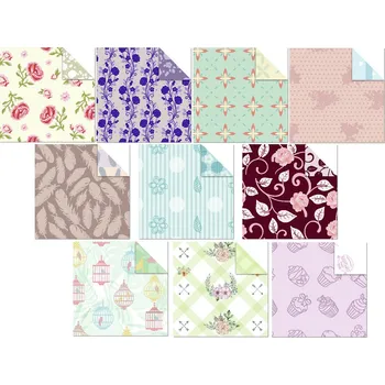 URSUS Origami papíry ROMANCE - 80 g/m2, 15 x 15 cm