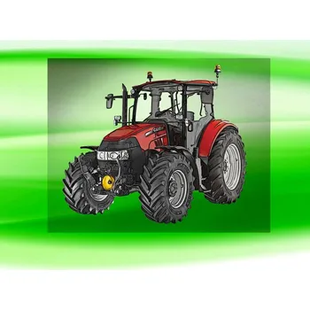 Nášivka Case Farmall 115U Pro DTF nažehlovačka 9x7 cm (nažehlovačka s traktorem)