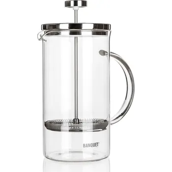 Konvice na čaj konvice na kávu CONNIE 1 l sklo + nerez 1 l