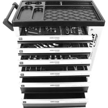 Fliegl Dílenský vozík na nářadí vybavený - 245 kusů