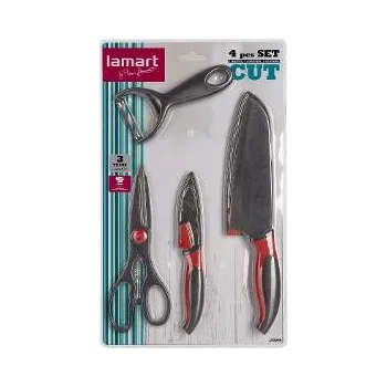 Lamart set 4 ks nože 2 ks škrabka nůžky Cut; 42003753