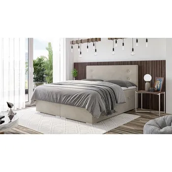 Postel Čalouněný boxspring Gino - 200 x 200 cm