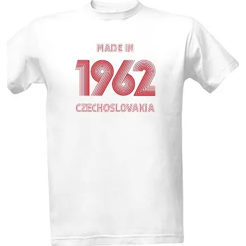 Pánské oblečení Tričko s potiskem Made in 1962 Czechoslovakia pánské