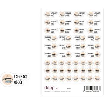 samolepka Fleppi Samolepky Laminace obočí