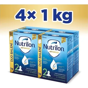 Dětská výživa Nutrilon 2 Advanced pokračovací kojenecké mléko 4× 1 kg, 6+