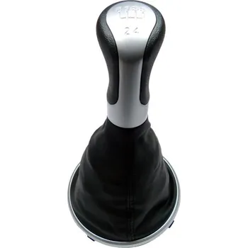 Hlavice řadicí páky Řadicí páka s manžetou Škoda Fabia II / Roomster, 5 stupňů, stříbrná