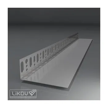 Stavební profil LIKOV LU-N 08/180 lišta zakládací bez přední hrany délka 2m tl. 0,8mm, šířka 180mm