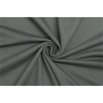 French terry teplákovina bavlněná tunel - Šedá