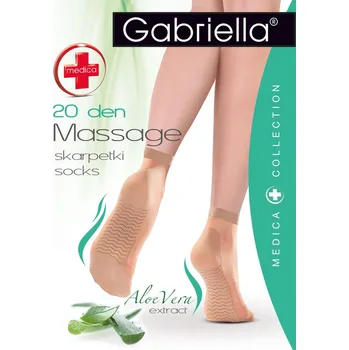 Pánské ponožky Dámské ponožky 623 Medica 20 nero - GABRIELLA černá Univerzální