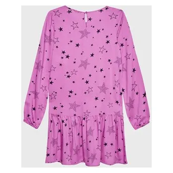 Dámské oblečení United Colors Of Benetton Každodenní šaty 4C0PCV010 Růžová Relaxed Fit 130