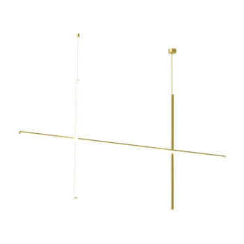 Flos F1844044 Coordinates S 2 CLIII, závěsné svítidlo anodizovaná champagne, 50W 2700K