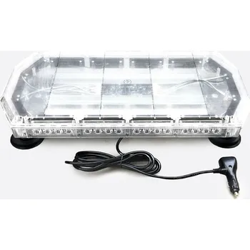 Maják LED světelná rampa modrá magnet, 56x3W, ECE R65