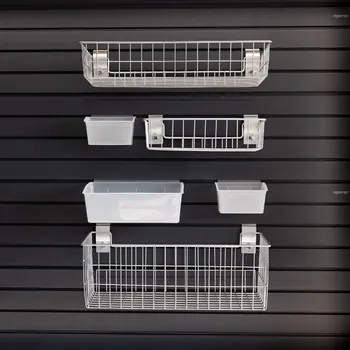 Dílenský regál REPONIO REPONIO Set košů a boxů silver