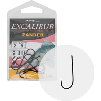 Rybářský háček ENERGOFISH Háčky Excalibur Zander Worm velikost: 2/0