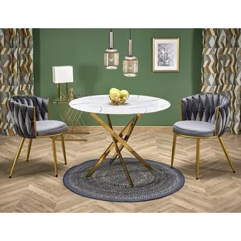 Jídelní stůl RAYMOND 2 bílý mramor