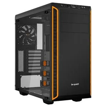 PC skříň Be quiet! skříň PURE BASE 600 Window / MidT / průhledná bočnice / bez zdroje / 2xUSB 3.0 / černo-oranžová